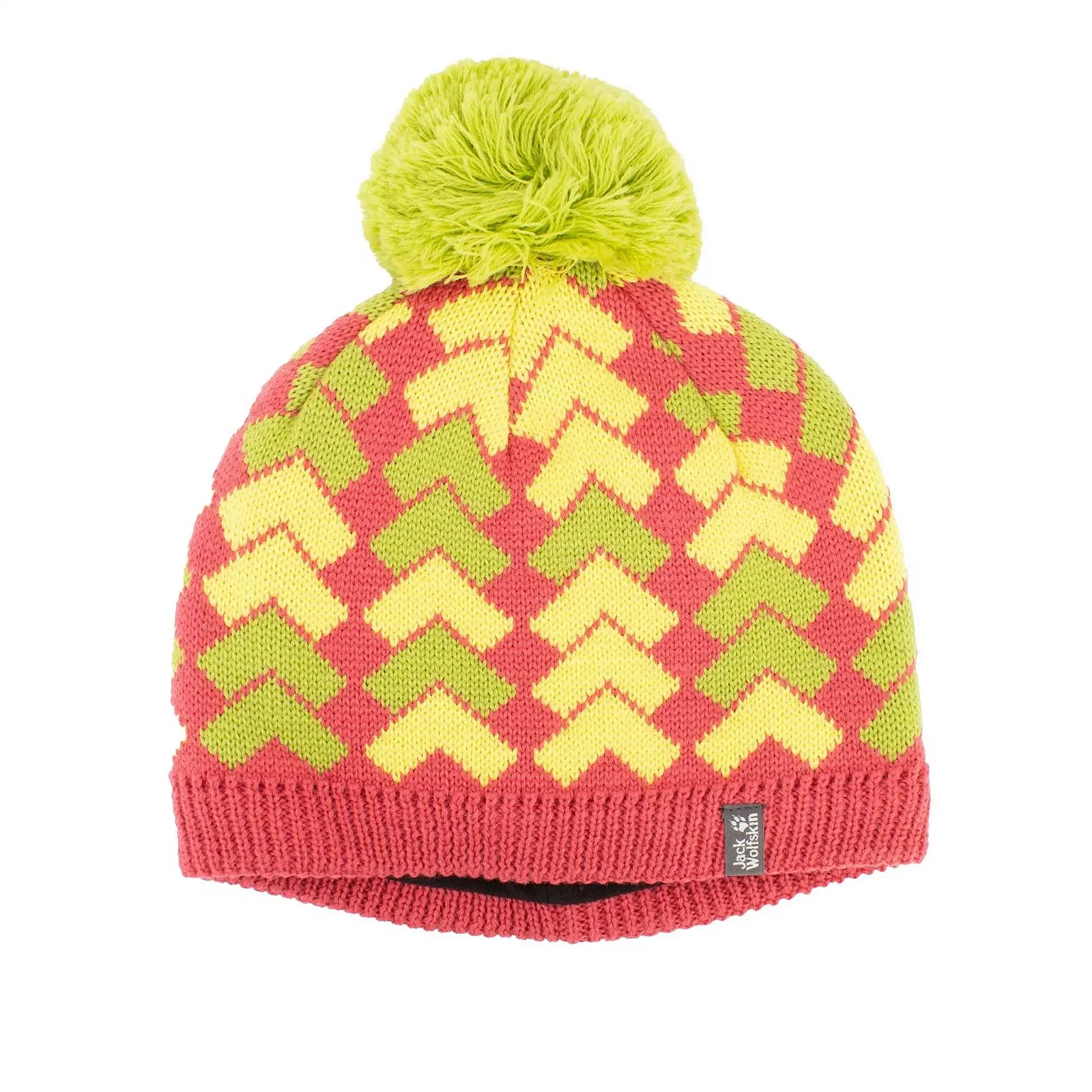 Шапка Jack Wolfskin Magic Mountain Knit Детская С помпоном 1904781-2002, фото №1