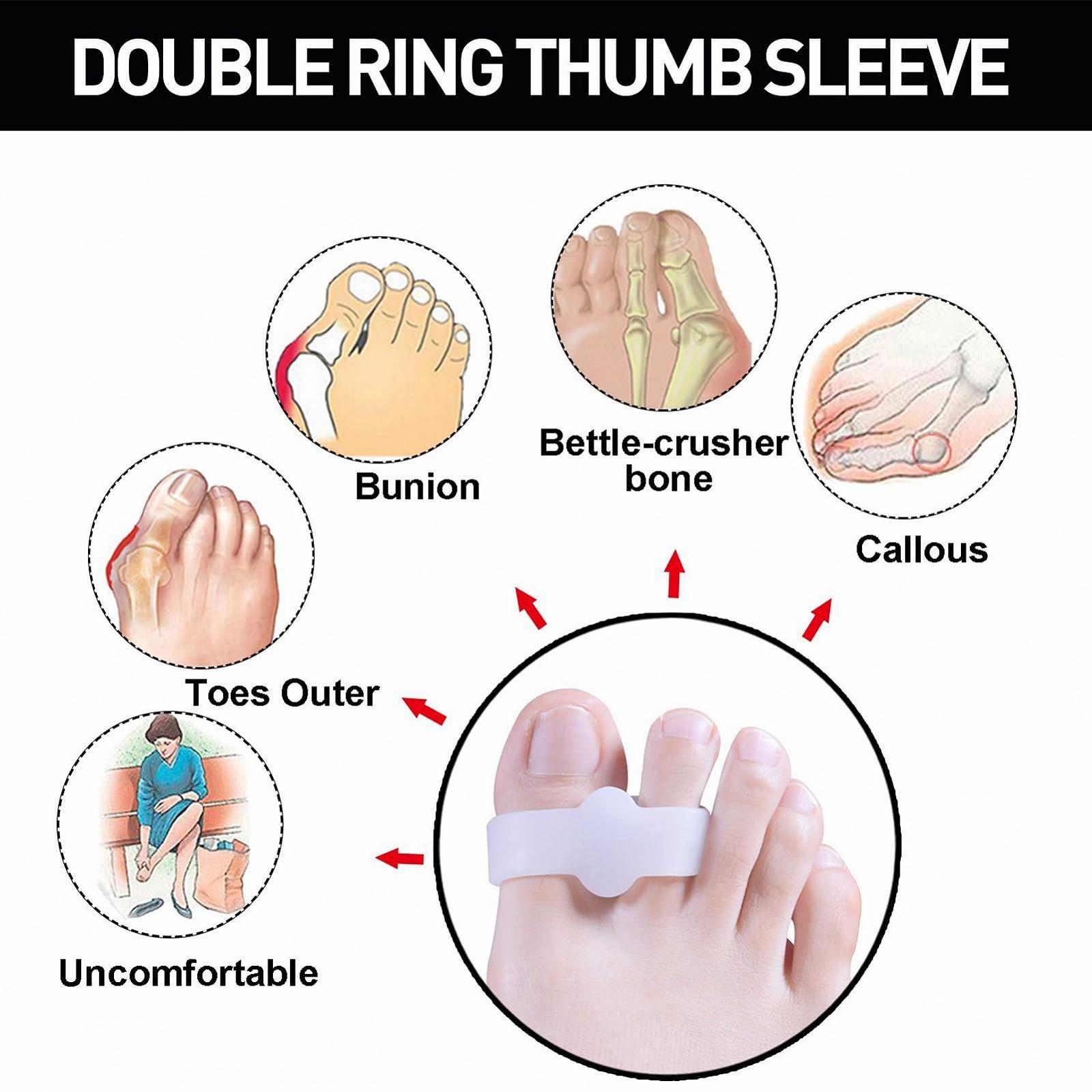 Коректор для пальців ніг Силіконовий роздільник для пальців ніг Багаторазові ортопедичні, фото №5