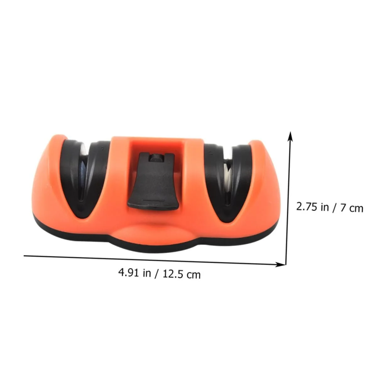 Точило для ножів ручна 2 слоти з вакуумною присоскою Orange, фото №4