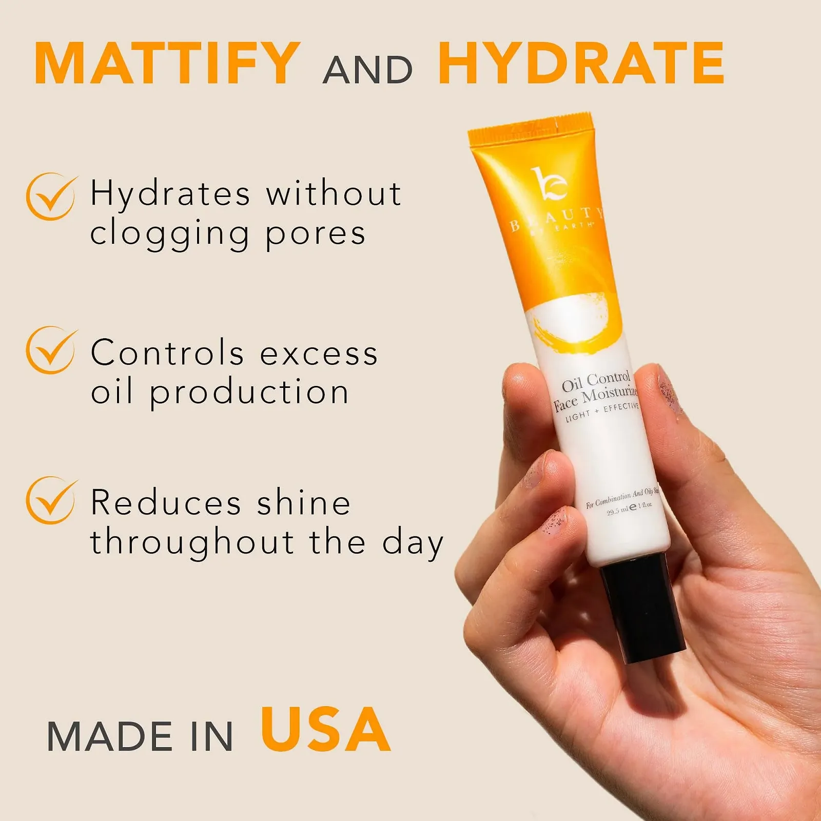 Зволожуючий крем для обличчя Organic & Natural Daily Face Moisture Cream для чутливої, жирної або комбінованої шкіри, фото №3