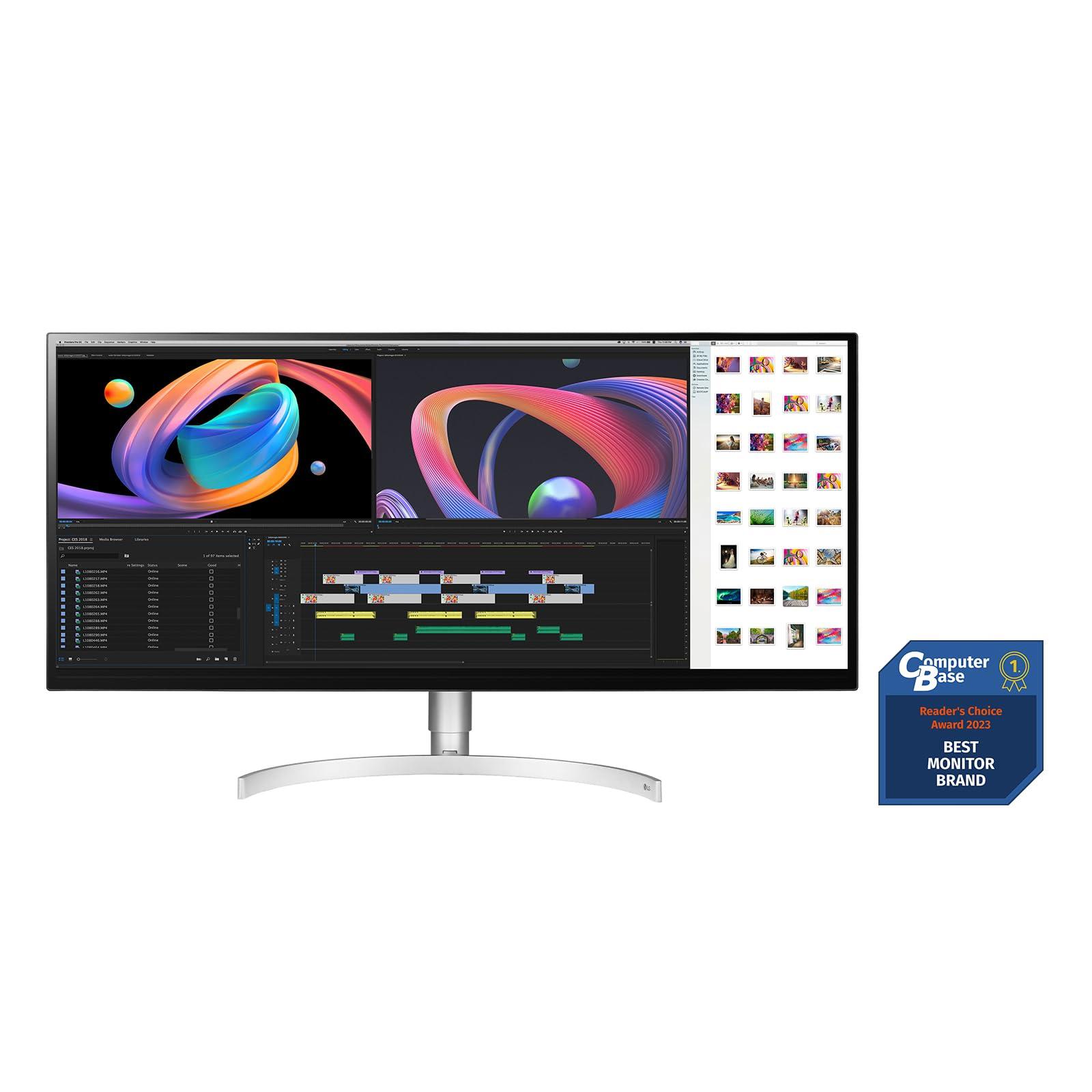 Монітор LG UltraWide Ultrafine 34WK95U 5K 86.36 см Nano IPS VESA Display HDR 600 Thunderbolt 3 Чорний/Білий, фото №2
