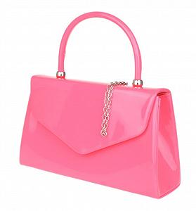 Клатч Girly Handbags лакований, жіночий, маленький жорсткий synthetic.ua - Фото 1