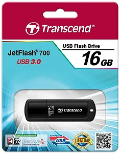 USB Flash Drive Transcend JetFlash 700 16GB USB 3.1 synthetic.ua - Фото 1