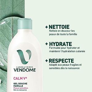 Гель для душу LABORATOIRES VENDÔME Calm V+ сімейний гіпоалергенний з алое вера synthetic.ua - Фото 1