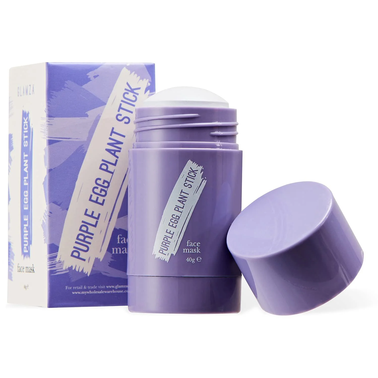 Маска для обличчя GLAMZA Egg Plant Очищення Баклажан Маска Глибоке очищення Контроль чорних цяток, фото №1