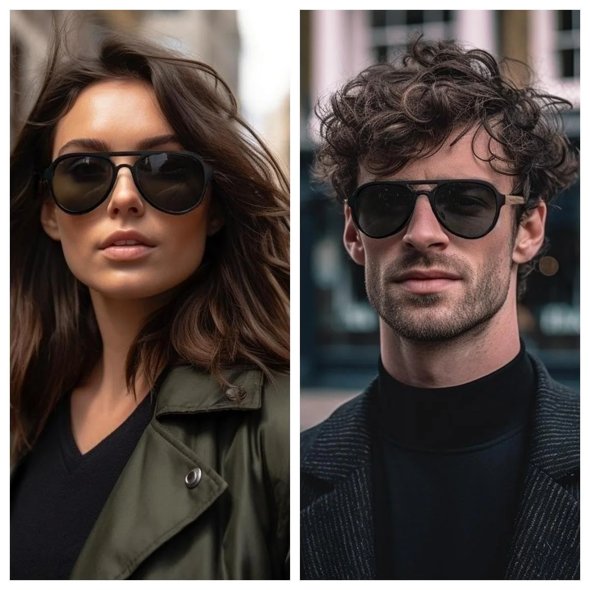 Авиаторы WOODONLY Деревянные поляризованные солнцезащитные очки, фото №2