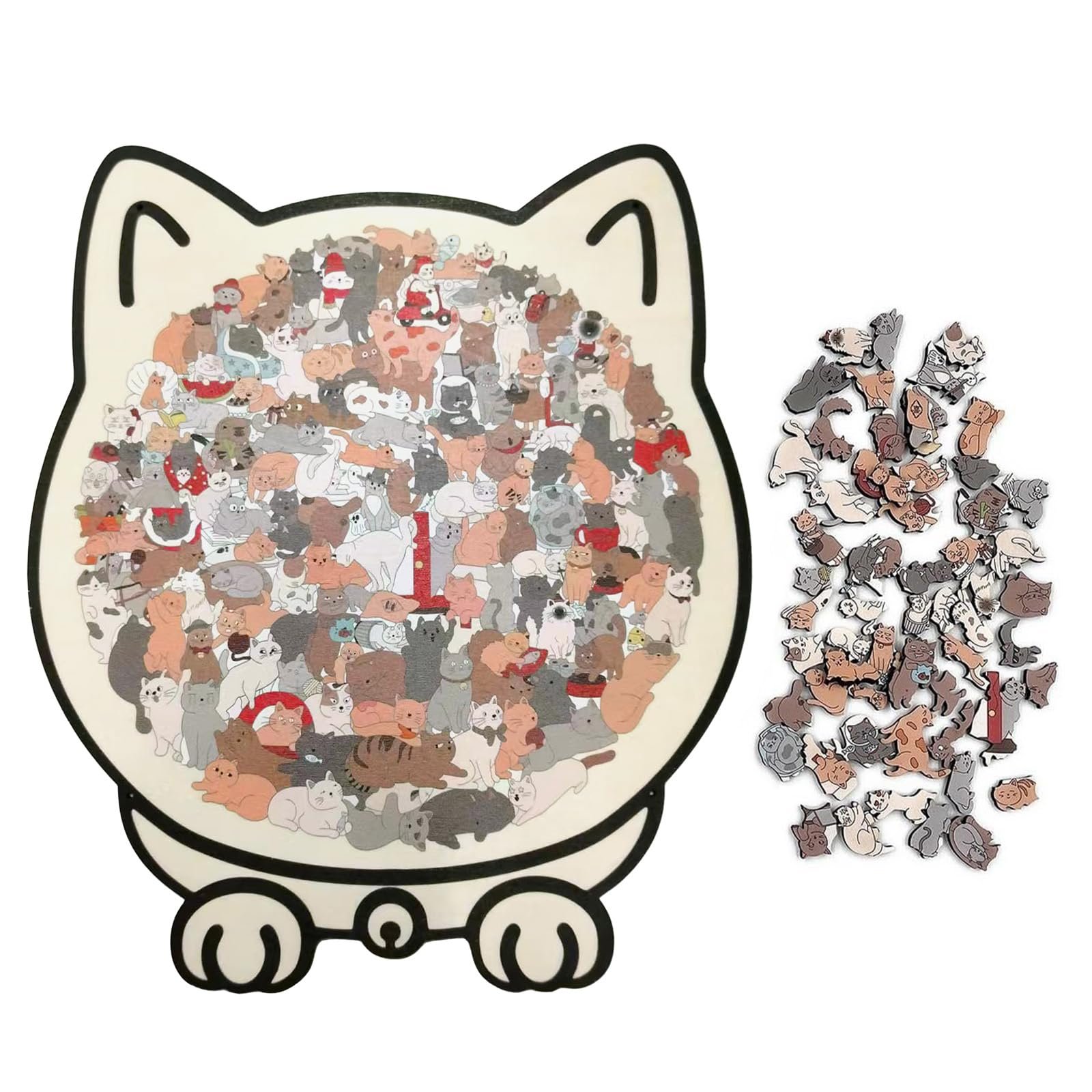 Дерев'яні пазли Morandi Кіт 135 деталей, фігурні, фото №1