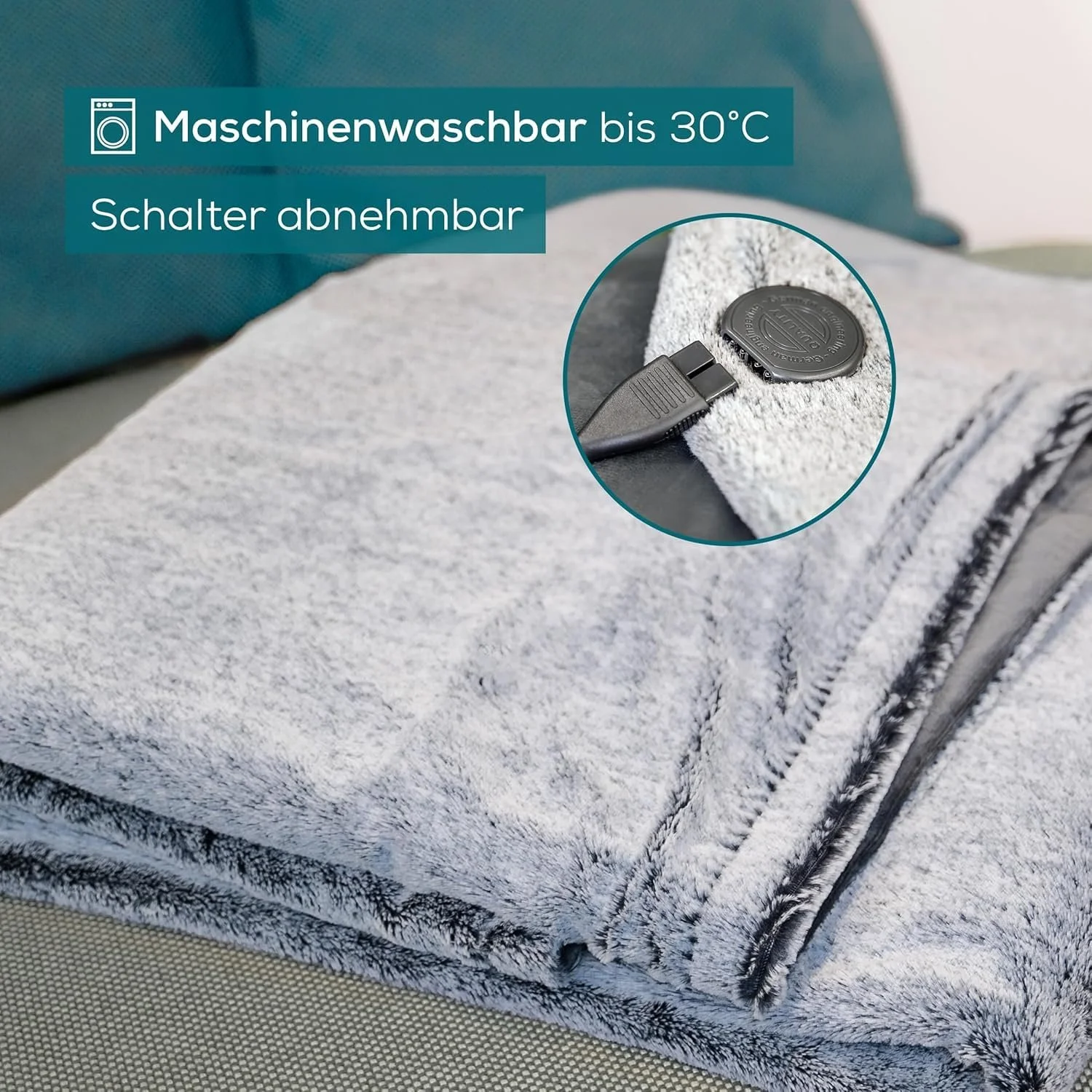 Электрическое одеяло Beurer HD 75 Nordic Grey Green Planet 180 x 130 см, фото №7 Электрическое одеяло Beurer HD 75 Nordic Grey Green Planet 180 x 130 см, фото №7