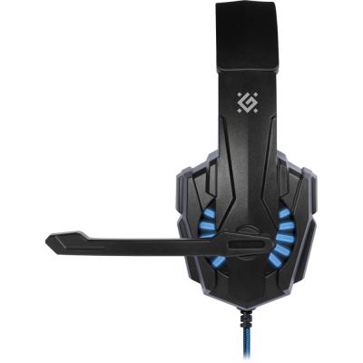 Наушники Defender Warhead G-390 LED Black-blue 64039, фото №3