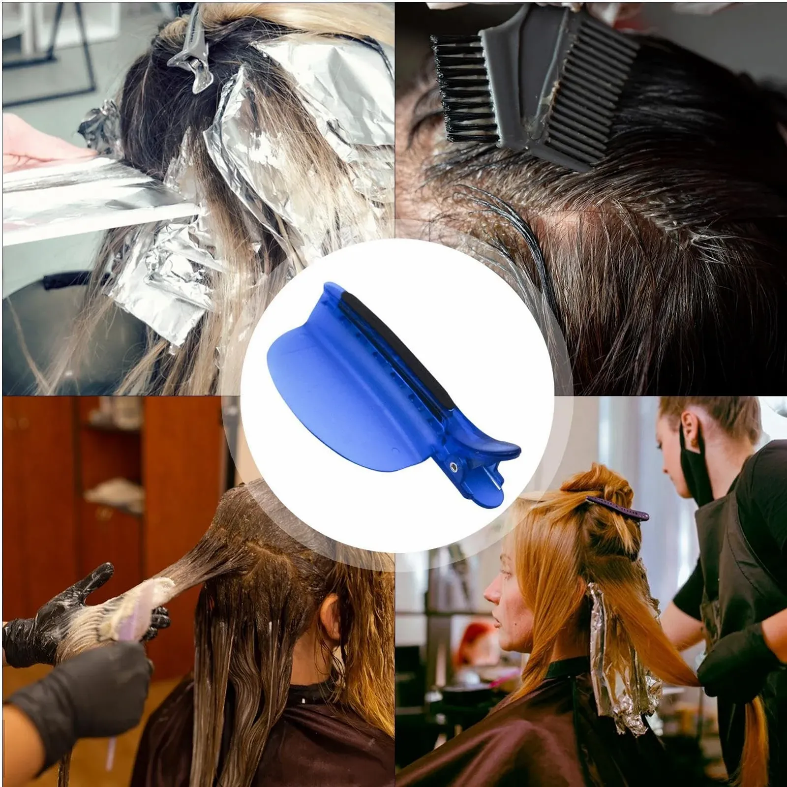 Зажимы для волос для разделения волос - Набор из двух термоизолированных зажимов для париков и прядей, фото №4