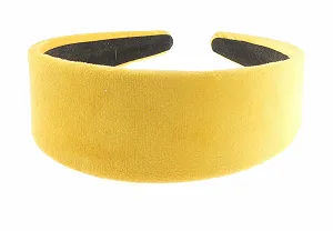 Обруч Бархатный Широкий Золотой Glamour Girlz - Фото 1