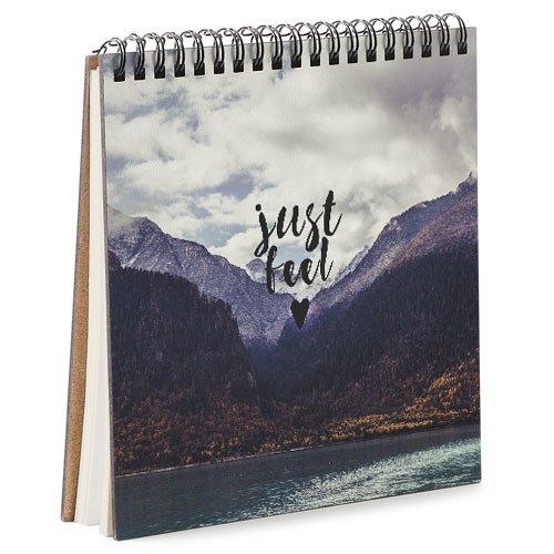 Блокноты Presentville Sketchbook "Just feel" квадратный 16,7х18 см  BDK_17A078, фото №1