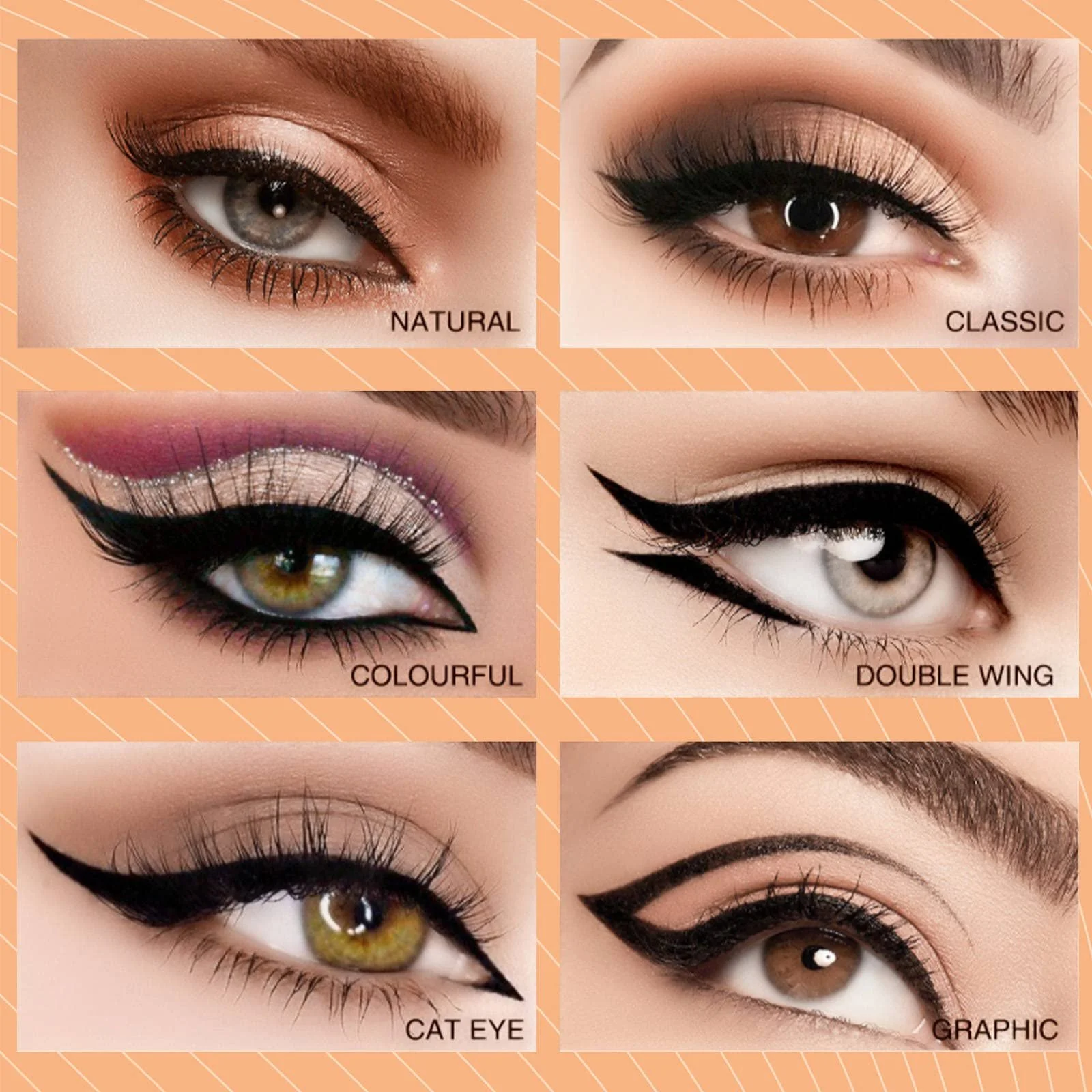 Подводка для глаз с двумя наконечниками, жидкая, стойкая, водостойкая, не размазывается, для идеального макияжа "кошачий глаз" для всех форм глаз, фото №4