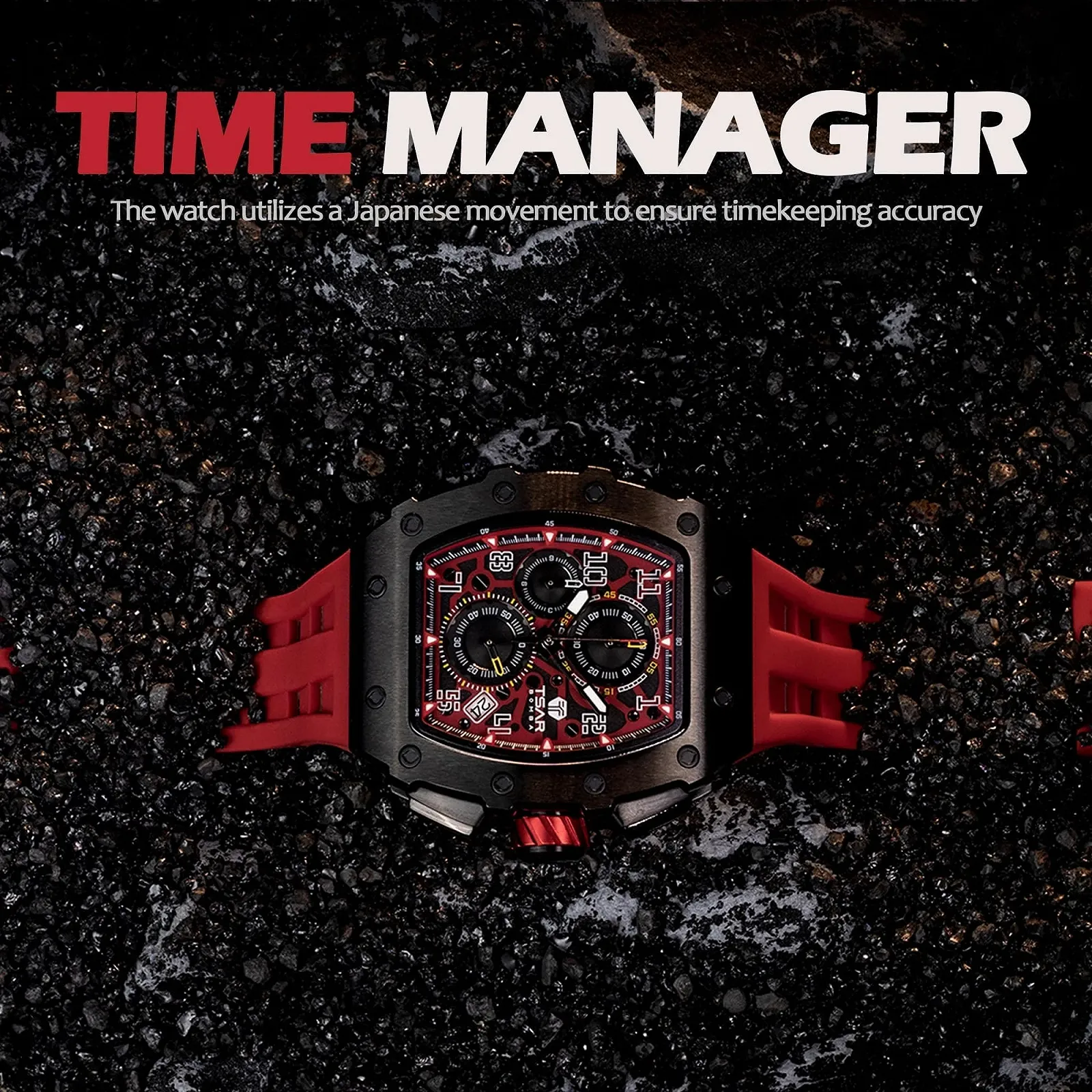 Мужские часы TSAR BOMBA Кварцевый Хронограф Водонепроницаемые Мужские часы Элегантность Нержавеющая сталь / Углеродное волокно / Бриллиантовый корпус / Смола / Бизнес / Спорт / На открытом воздухе / В помещении, фото №3 Мужские часы TSAR BOMBA Кварцевый Хронограф Водонепроницаемые Мужские часы Элегантность Нержавеющая сталь / Углеродное волокно / Бриллиантовый корпус / Смола / Бизнес / Спорт / На открытом воздухе / В помещении, фото №3