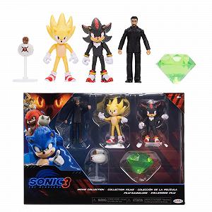 Фігурки Sonic 3 Movie Multipack Sonic, Shadow, Knuckles, Buzz Bomber та Drone, 6 см - Фото 1
