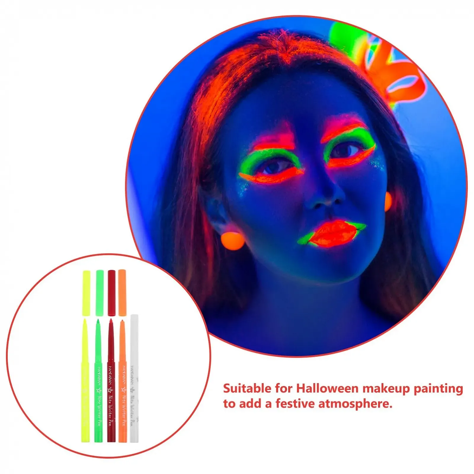 Олівець BIUDECO Набір 5 шт. Halloween Кольорові, фото №3 Олівець BIUDECO Набір 5 шт. Halloween Кольорові, фото №3