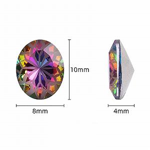 Стразы для ногтей Стекло Жемчуг Разноцветный 3D Блестки 20 шт synthetic.ua - Фото 1