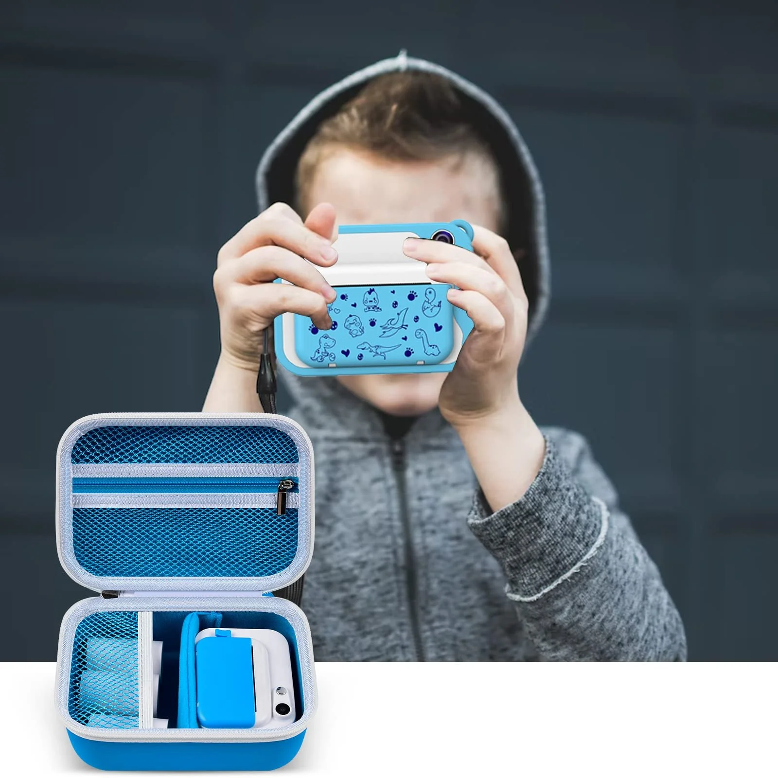 Чехол PAIYULE для детской камеры Uleway/GlobalCrown/Gofunly/USHINING/MINIBEAR Blue, фото №6