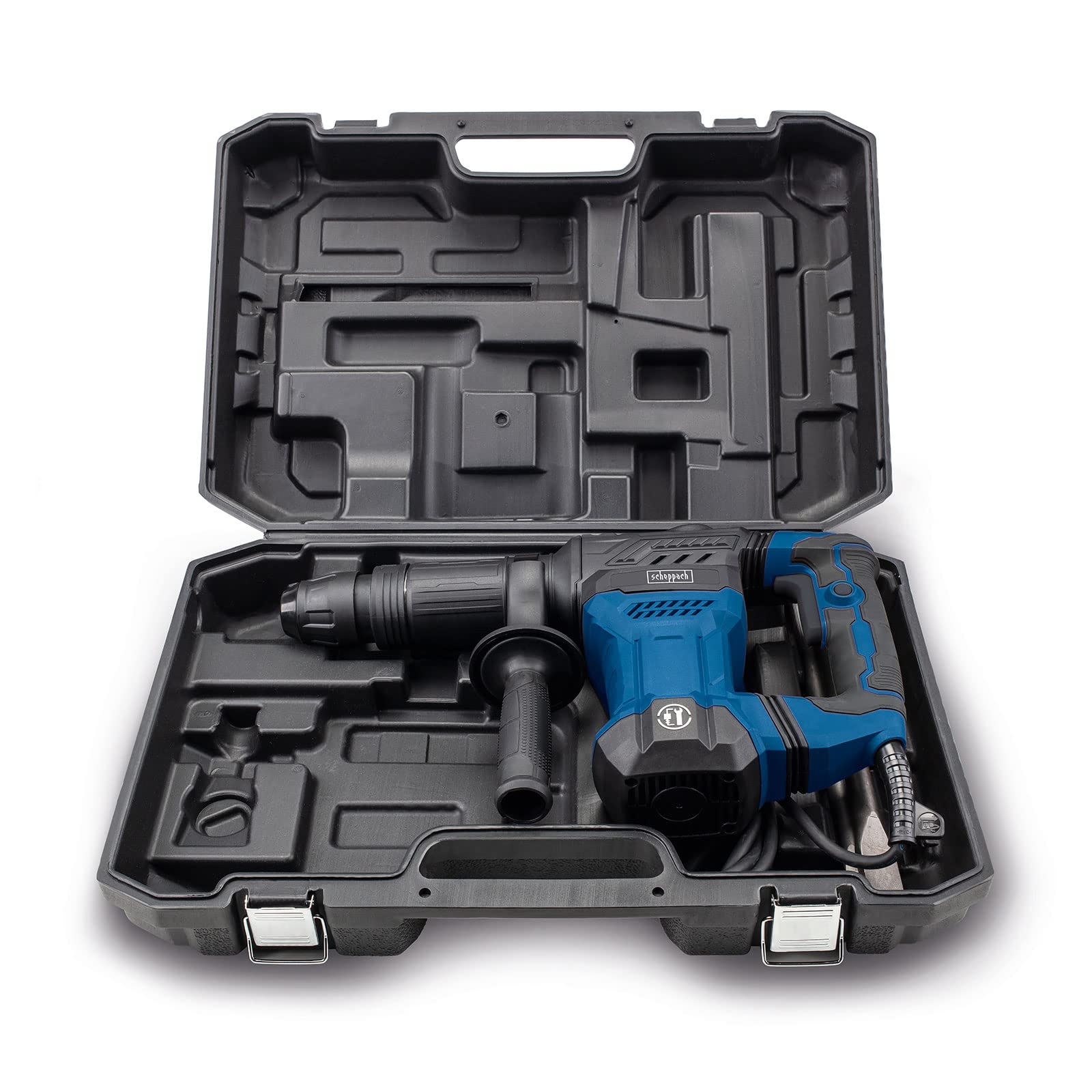 Перфоратор Scheppach AB1500x 20 Дж 1300 Вт SDS-Max 4100 У/хв 6 кг з гострим і плоским зубилом та кейсом, фото №7