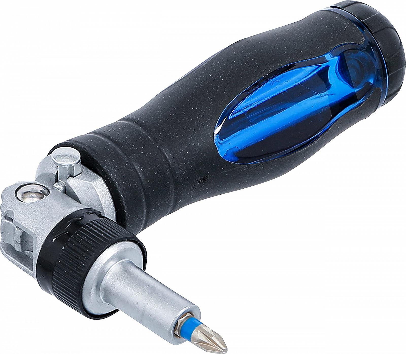 Набор отверточных бит BGS 70053 с гибкой трещоточной ручкой переключаемый 14 штук, фото №4