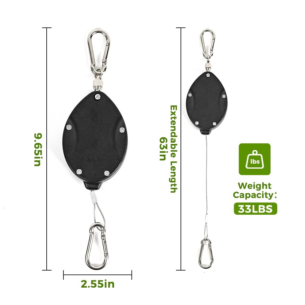 Підвісний гачок з роликом Bamworld Висувний для кошиків та горщиків, фото №4