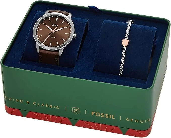 Годинник Fossil чоловічий Minimalist шкіряний або сталевий ремінець хронограф або аналоговий дисплей з тонким корпусом, фото №5