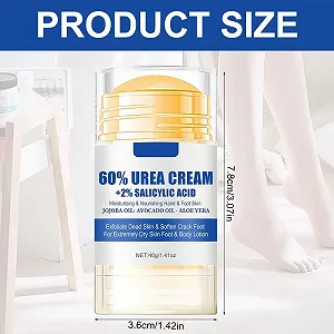 Увлажняющий крем для ног 60% Urea против трещин 2 шт. synthetic.ua - Фото 1