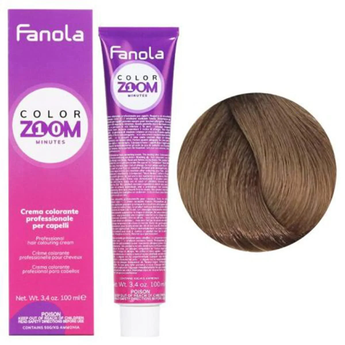 Крем-фарба для волосся FANOLA Colourzoom 10 Minutes 7.0 Blonde, 100 мл, фото №1 Крем-фарба для волосся FANOLA Colourzoom 10 Minutes 7.0 Blonde, 100 мл, фото №1