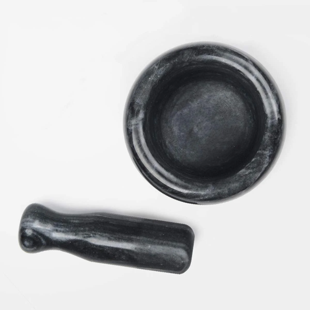 Ступка Мармурова Міцна Подрібнювач Спецій для Пасти, фото №4