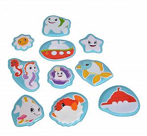 Пазл для ванни Simba ABC Magic Puzzle, наклейки для ванни, 10 штук synthetic.ua - Фото 1