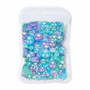 Напівкруглі Перлини для Нігтів з Плоскою Зворотною Стороною - Фото 1