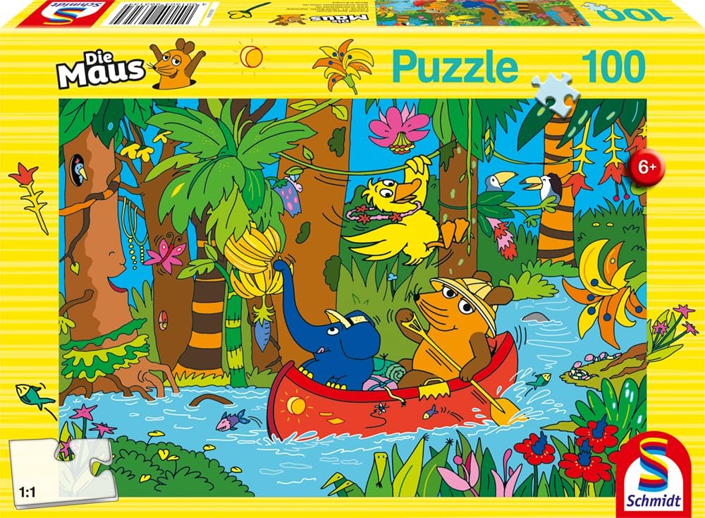 Пазл Schmidt Spiele 56313 Мышь в джунглях детский 100 элементов разноцветный, фото №4 Пазл Schmidt Spiele 56313 Мышь в джунглях детский 100 элементов разноцветный, фото №4