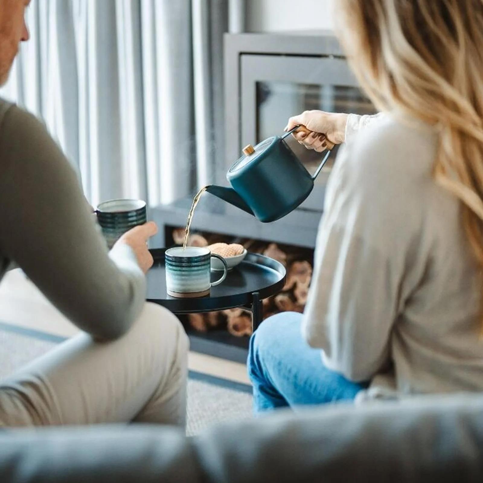 Чайник-заварник Bredemeijer Blue Двостінний 1.1 літр Нержавіюча сталь Великий Ізольований, фото №6