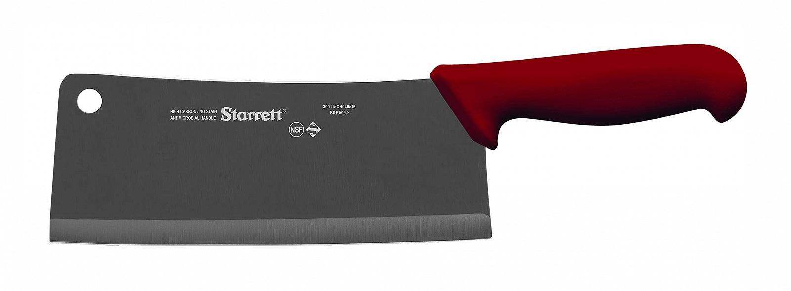 Набір кухонних ножів Starrett Professional з нержавіючої сталі - 6 предметів - червона ручка, фото №4