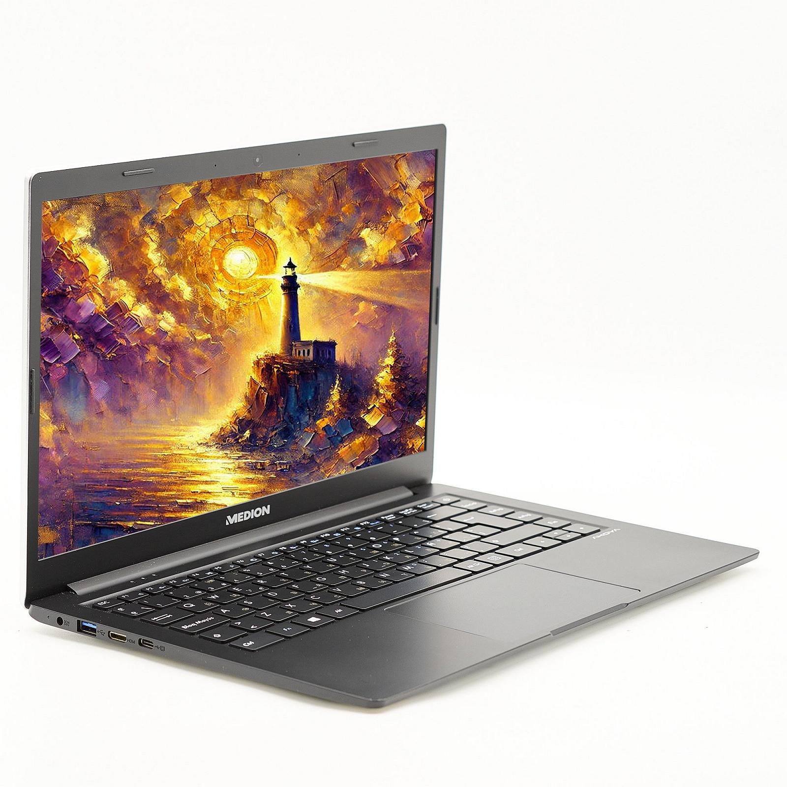 Ноутбук 14" Medion (Lenovo Group) Akoya E4251 Intel RAM 8 ГБ SSD 128 ГБ Intel Graphics IPS FullHD Метал Win10 (4460), фото №3