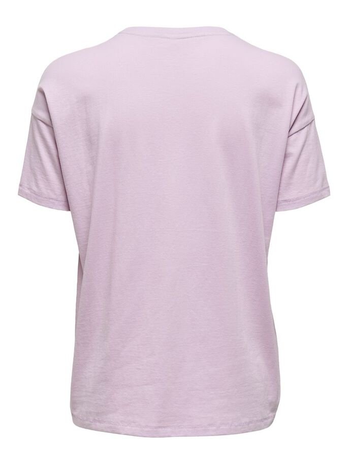 Футболка ONLFIONA LIFE OVERSIZE BOX TOP JRS 15226022 Orchid Bloom ONLY Бузковий XS, фото №2