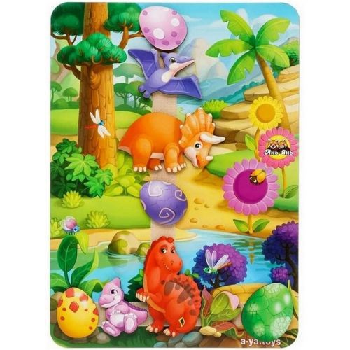 Деревянная игра на липучках Долина динозавров [tsi223633-TSI], фото №1