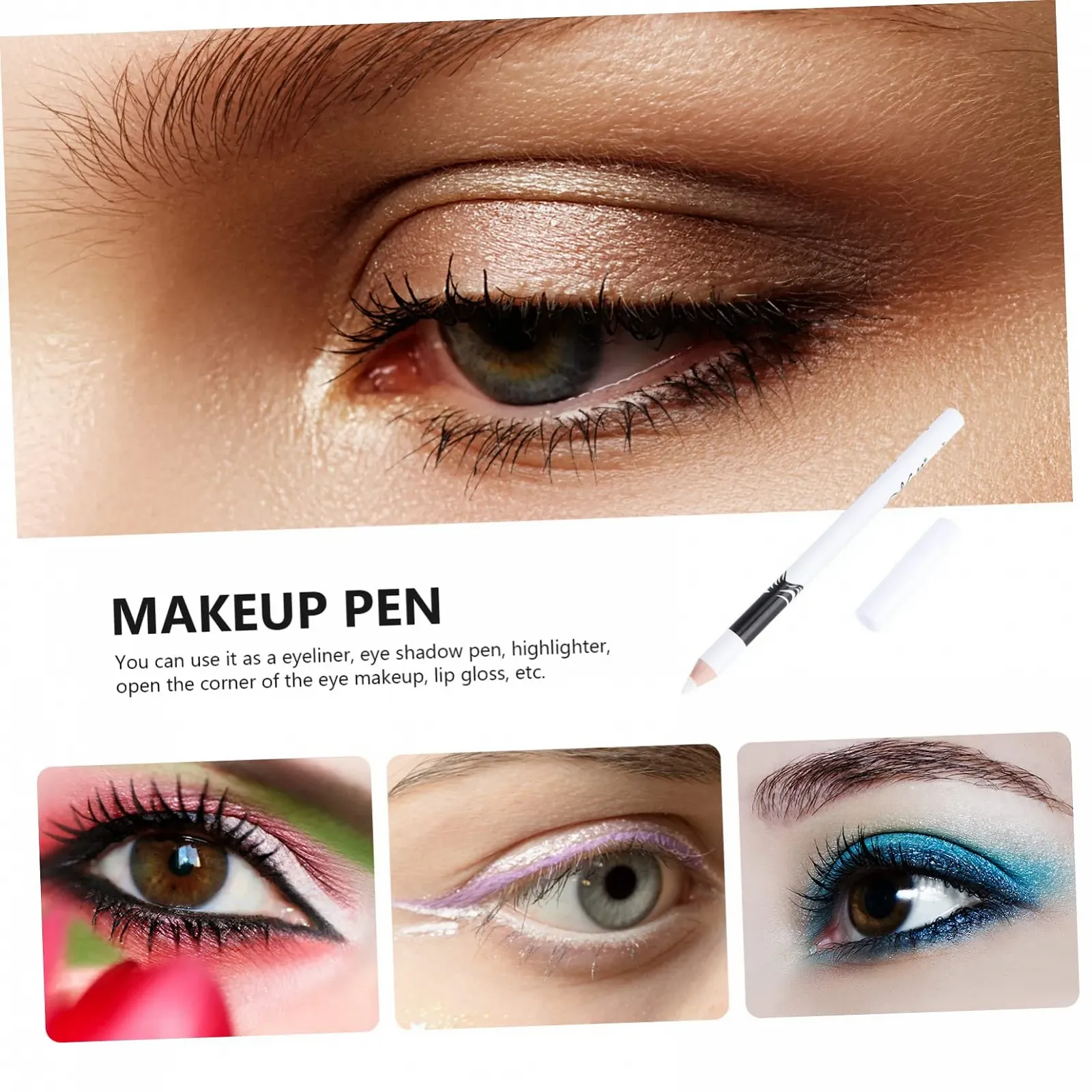 Олівець для очей FRCOLOR Білий, фото №6