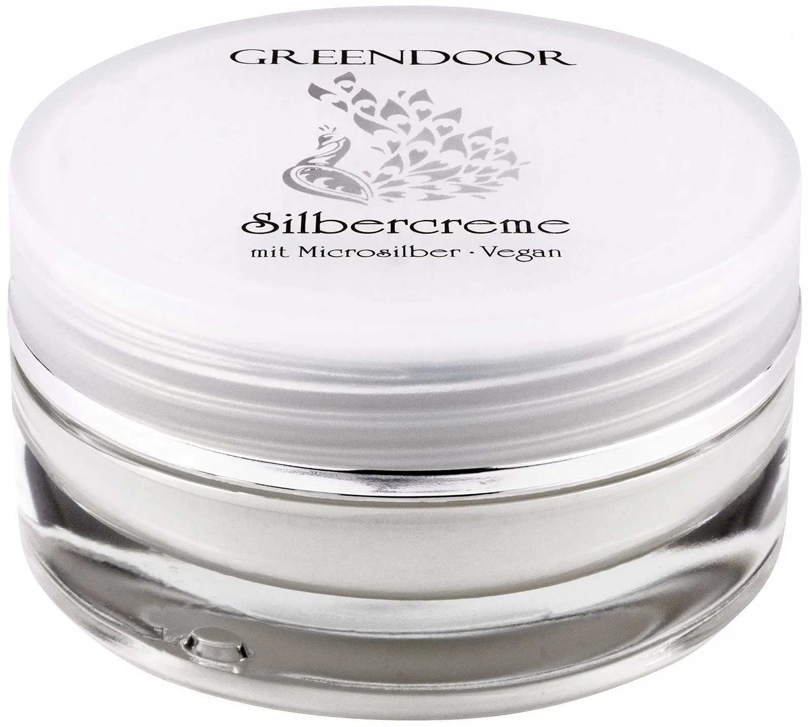 Денний крем для обличчя GREENDOOR Silver Cream Micro Silver 50 мл веганський антимікробний проти акне у скляній банці, фото №1 Денний крем для обличчя GREENDOOR Silver Cream Micro Silver 50 мл веганський антимікробний проти акне у скляній банці, фото №1