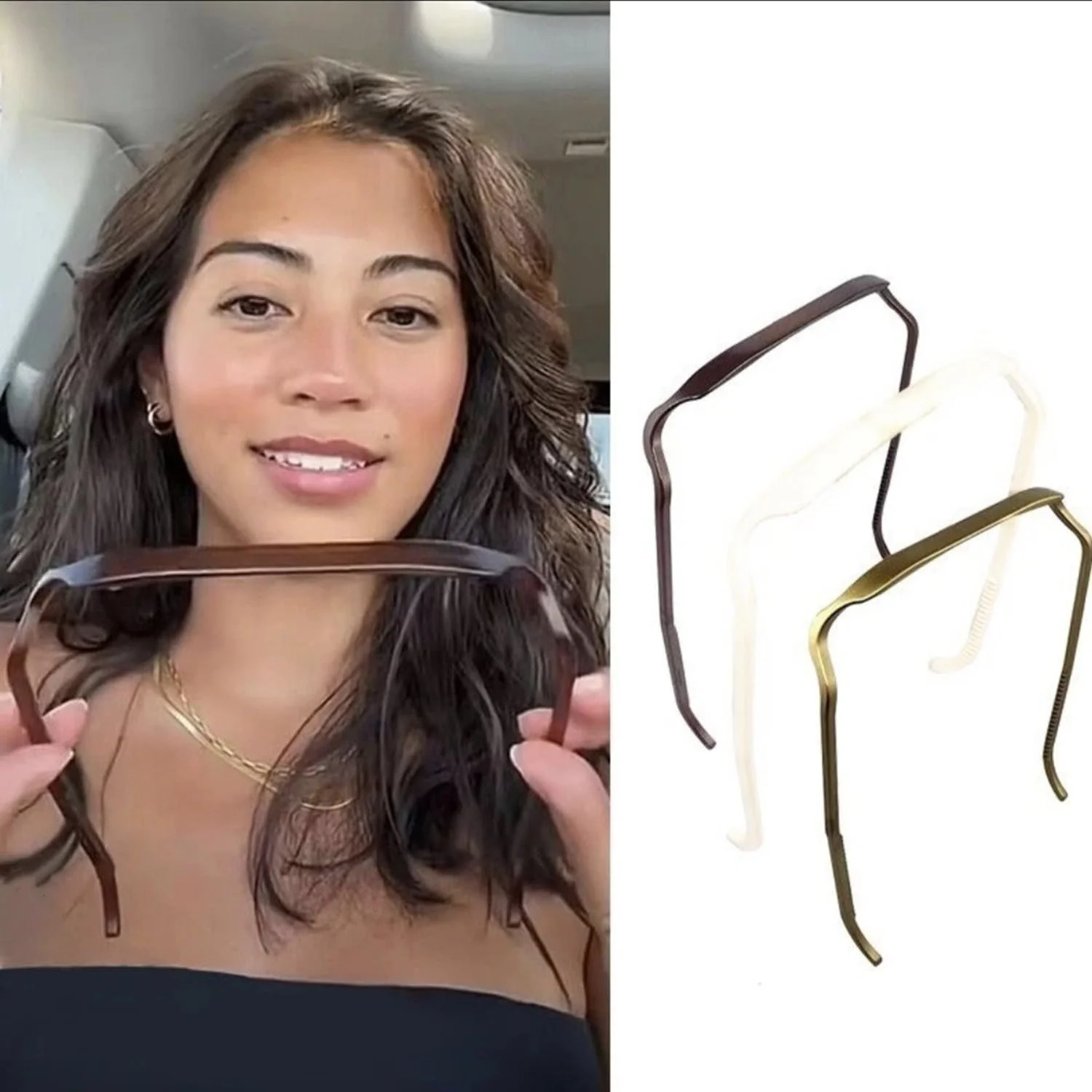 Обруч для вьющихся густых волос Squaer (Черный x 2), фото №1