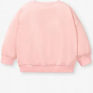 EULLA Дитячий світшот для дівчаток, бавовняний пуловер з довгими рукавами synthetic.ua - Фото 1