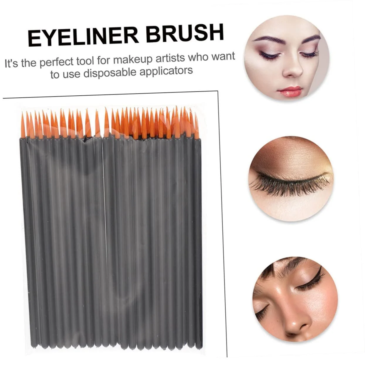 Кисти для подводки FRCOLOR Одноразовая Инструмент для макияжа 300 шт, фото №5