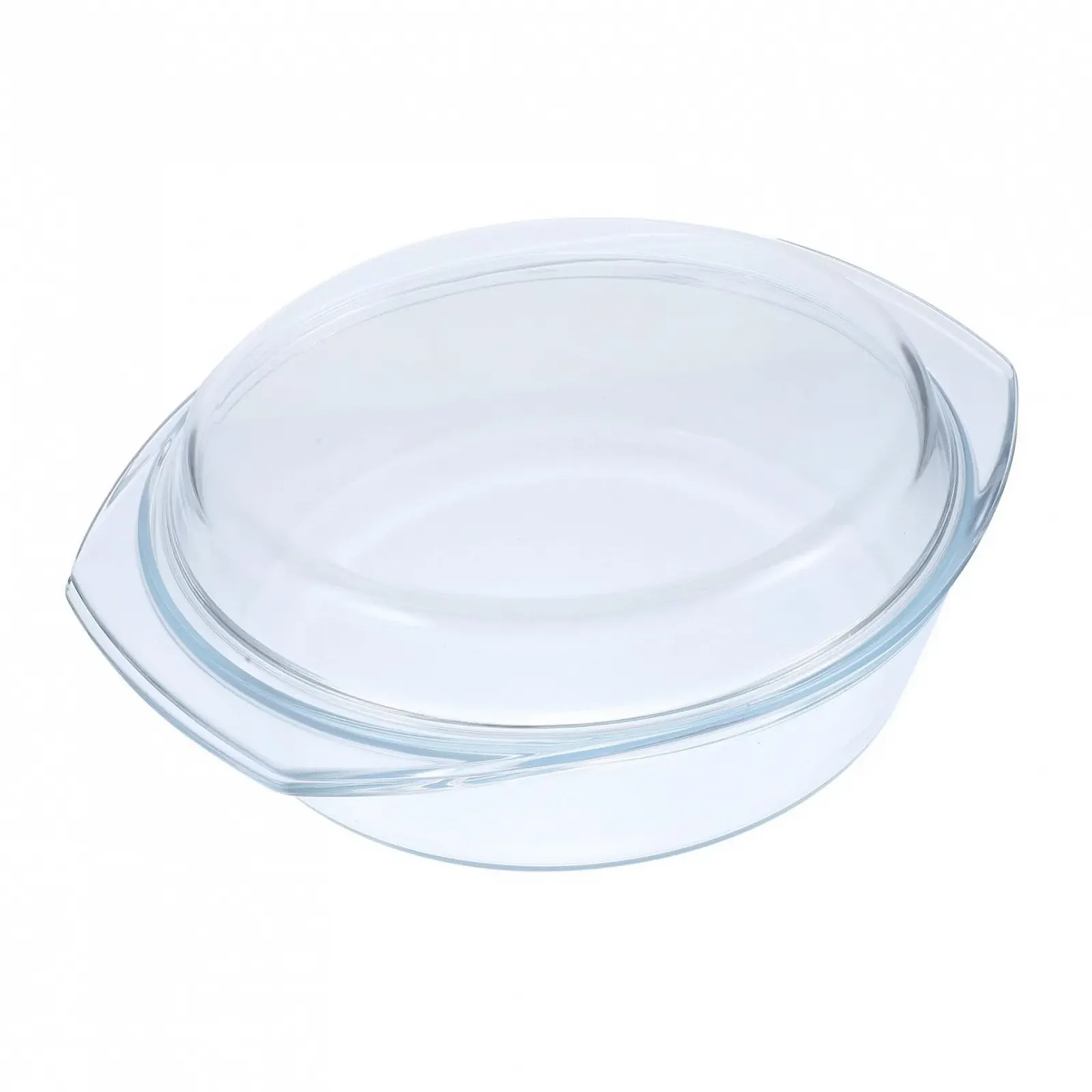 Скляна форма для запікання Luxshiny з кришкою для мікрохвильової печі та духовки, фото №1