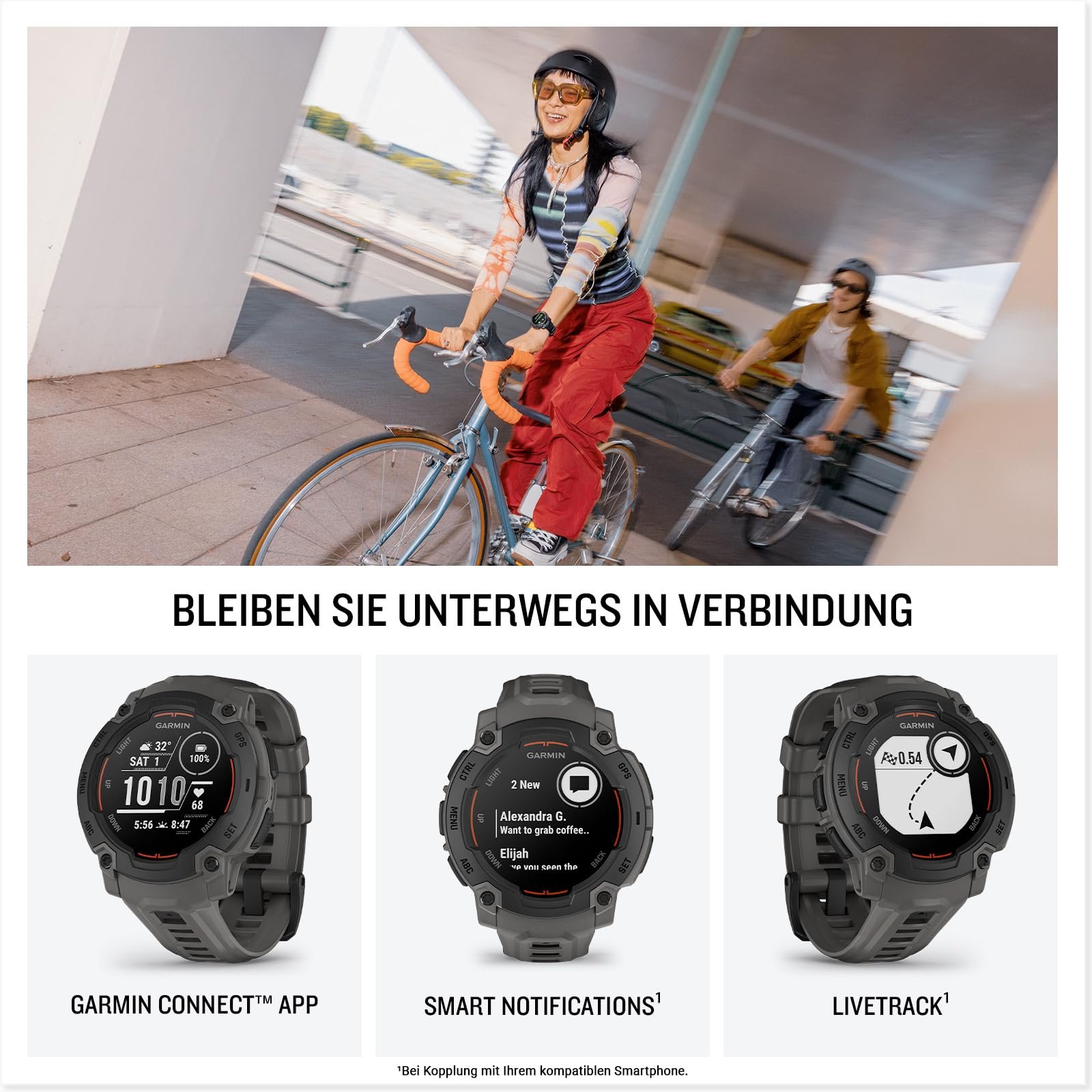 Смарт-часы мультиспортивные GPS Garmin Instinct E 45 мм, дисплей 0.9 дюйма, до 16 дней работы от батареи, фото №5