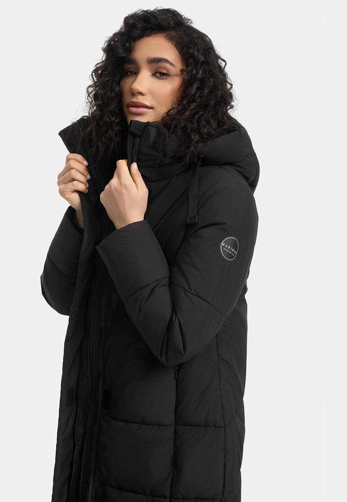 Пальто зимнее MARIKOO Laryaa XVI Женское Теплое стеганое Длинное со съемным капюшоном, фото №9 Пальто зимнее MARIKOO Laryaa XVI Женское Теплое стеганое Длинное со съемным капюшоном, фото №9