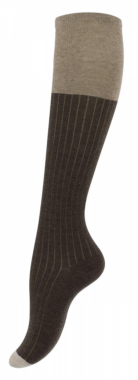 Носки Женские с Элегантным Ребристым Дизайном Цветные Кончики, 3 пары, фото №3