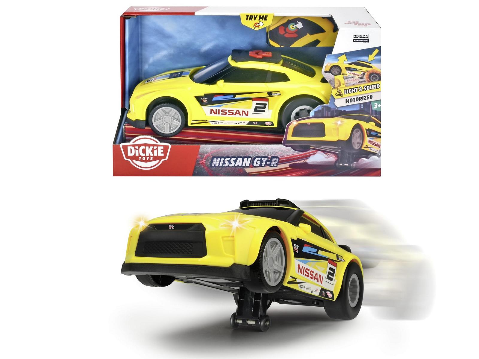 Игрушечная машина Dickie Toys Nissan GTR Wheelie Raiders 25 см Жёлтый, фото №3