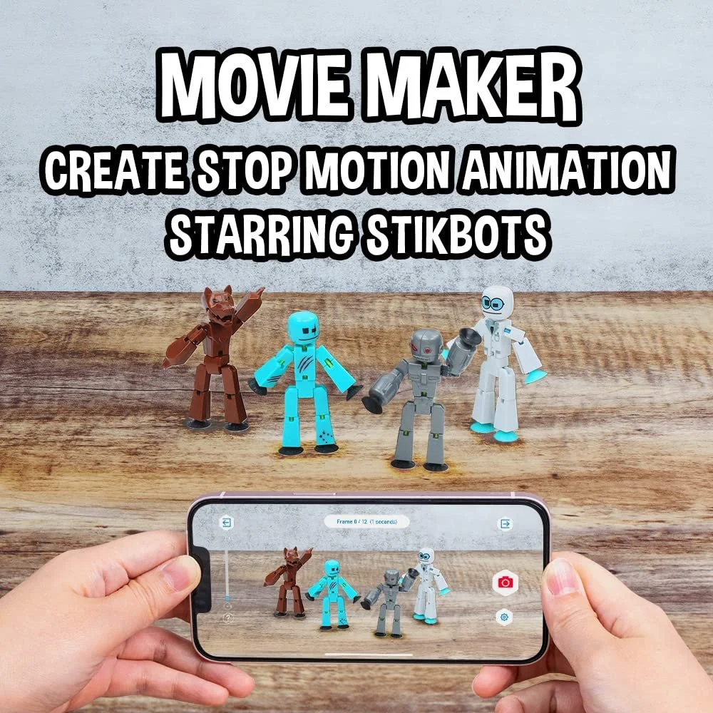 Ігровий набір фігурок Zing Stikbot Monster Werewolf and Cyborg 6 шт., фото №6