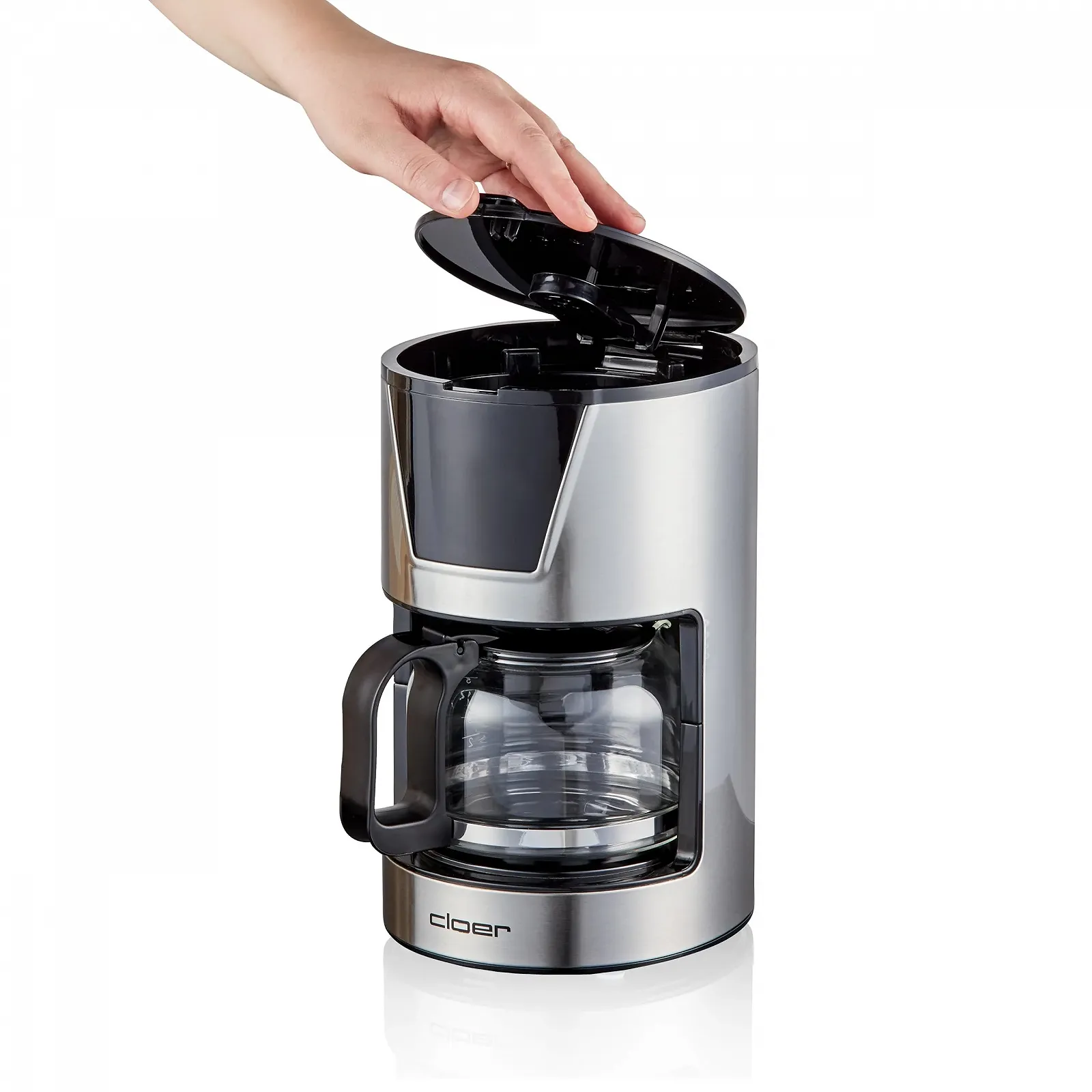 Капельная кофеварка Cloer 6 чашек 0.75 л 550 Вт нержавеющая сталь, фото №3