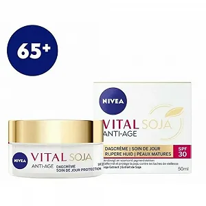 Денний крем NIVEA Vital Soy антивіковий захист SPF 30 від пігментних плям 50 мл synthetic.ua - Фото 1